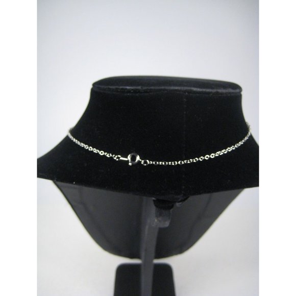 Comedy Drama Mask Pendant Theatre Silvertone Chain Necklace 16 Inch Choker - Picture 8 of 8